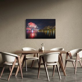 A szingapúri tűzijáték képe (90x60 cm)