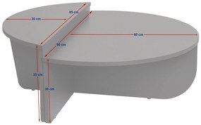 Dohányzóasztal Orion - Antracit