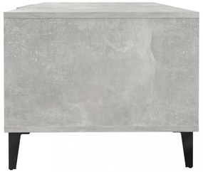 betonszürke szerelt fa dohányzóasztal 102 x 50 x 40 cm