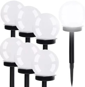 Szolár kerti lámpák - gömbök - 6 db