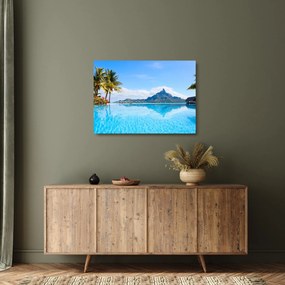 Kép - Bora-Bora, francia Polinézia (üvegen) (70x50 cm)