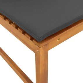 Kerti pad párnákkal 100x50x91 cm Tömör akácfa