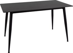 Étkezőasztal RION 130x70 cm kerámia lappal, fekete márvány