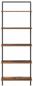 Könyvespolc Régi fa 60 x 24 x 168 cm Faanyag