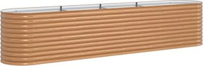vidaXL Emelt Ágy Barna 400 x 80 x 81 cm Acél