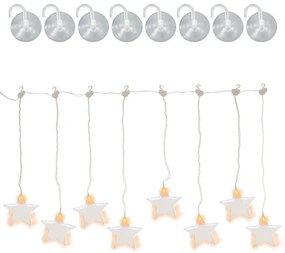NEXOS Fényfüggöny csillag 8 LED meleg fehér