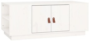 Fehér tömör fenyőfa dohányzóasztal 100 x 50 x 41 cm
