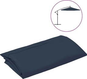 vidaXL kék konzolos napernyő csereponyva 300 cm