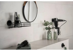 Vacuum-Loc® Milazzo fekete fali hajszárító tartó - Wenko