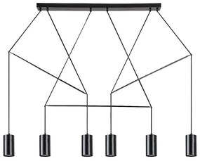 Rabalux 72018 - ASLAUG 6xGU10/50W/230V mennyezeti lámpa kábellel