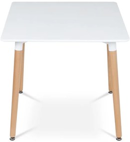 Étkezőasztal 80×80 cm, MDF, Fehér. DT-303 WT