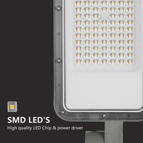 BRILAGI-LED kültéri lámpa oszloppal és kl. 3 m URBANLIGHT LED/100W/230V szürke IP65