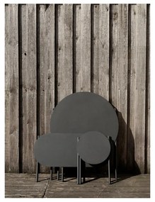 Fekete fém ülőke Disc – Zone