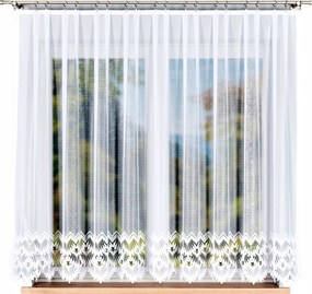 Felicia 400x160cm egyenes jacquard függöny mintával (kész) szegéllyel