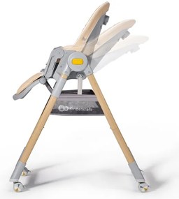 KINDERKRAFT - Gyermek etetőszék 2in1 LASTREE bézs/szürke