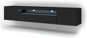 TV asztal/szekrény Aurora 200 (matt fekete) (LED). 1057708