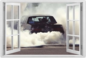 Poszter 60x40 Drift gumi égetéssel