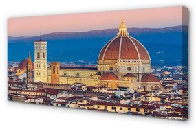 Canvas képek Olaszország székesegyház panoráma éjszaka 100x50 cm