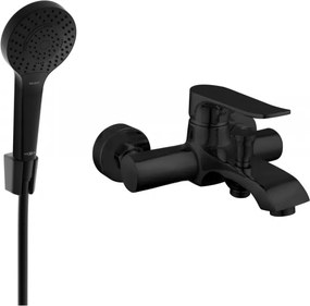 Mexen Pecos R05 kád csaptelep zuhanykészlettel, fekete - 7273R05-70