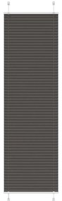 pliszírozott redőny fekete 55x200 cm szövetszélesség 54,4 cm
