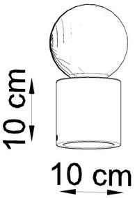 Sollux SL.0674 - Asztali lámpa SALGADO 1xE27/60W/230V fa