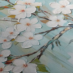 Kép - Festés, virágzó faágak (120x50 cm)
