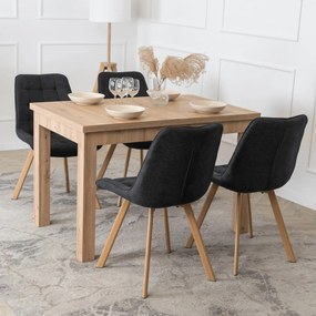 KATHY Kárpitozott Étkezőszék Fekete Színben