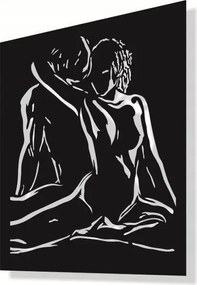 3D Áttört Kép 48X40 Pár Tánc Fali Dekoráció