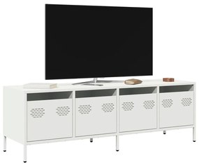 fehér hidegen hengerelt acél TV-szekrény 135 x 39 x 43,5 cm
