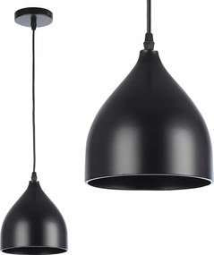 Mennyezeti lámpa függeszték Led csillár E27 lámpatest Loft fekete