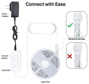 Okos LED szalag, 5m, Wi-Fi, multicolor, TP-LINK, Tapo L920-5 (TLTAPO92M5)