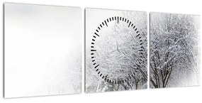 Kép - tél sikátor (órával) (90x30 cm)