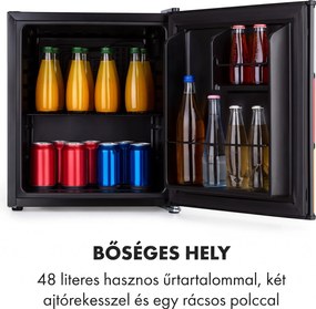 Klarstein Solve, mini hűtőszekrény, 48 liter, D energiahatékonysági osztály