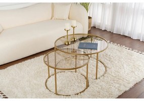 Aurum Gold and Bronze konferenciaasztal-készlet 80cm, 2 db