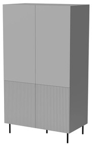 Ruhásszekrény Asania S1 (szürke + fekete). 1092411
