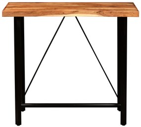 5 részes tömör fa és valódi bőr bárszett