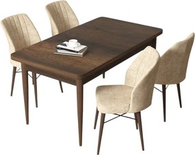 Arp étkezőgarnitúra, barokk-krém, 110 cm