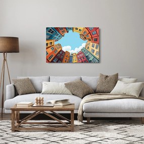 Kép - Házak között (90x60 cm)