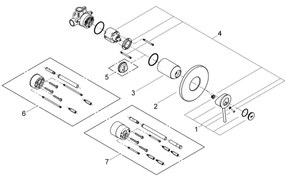 GROHE 29048000 - BAUCLASSIC zuhanycsaptelep, fényes króm
