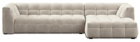 Vesta bézs bársony kanapé, jobb oldali - Windsor &amp; Co Sofas