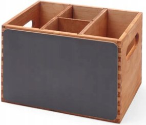 Fűszertartó Doboz Evőeszközökhöz Fa Táblákkal Hendi