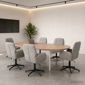 vidaXL Forgós Íróasztali Székek 6 db 54 x 55 x 90 cm Világosszürke