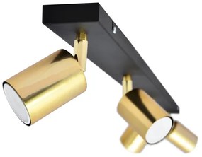 LED Spotlámpa TUNE 4xGU10/4,8W/230V arany/fekete