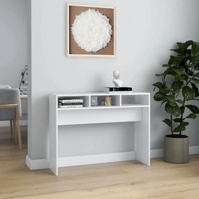 fehér szerelt fa tálalóasztal 105 x 30 x 80 cm