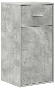 Sarokíróasztal Beton Szürke 102x88x75 cm Mérnöki fa