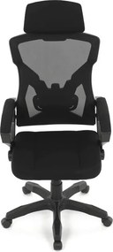 Irodai szék, magasságában állítható, fekete szövet, KA-R223 BK