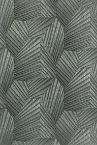Fekete-ezüst design mintás tapéta (10152-47)