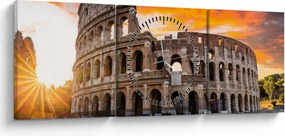 Kép - Colosseum Rómában (órával) (90x30 cm)