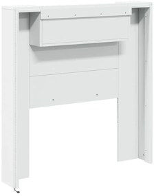 fehér áthidalószekrény LED-világítással 100 x 16,5 x 103,5 cm