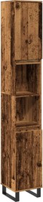 vidaXL antik fa színű szerelt fa fürdőszobaszekrény 30 x 30 x 190 cm